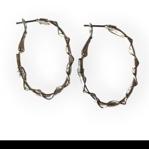 Elegant Silver Hoop Earrings